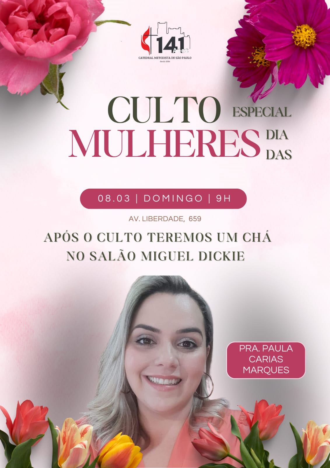 CULTO ESPECIAL DIA DAS MULHERES